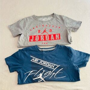 Jordan Kids' Red and Blue Graphic Tees